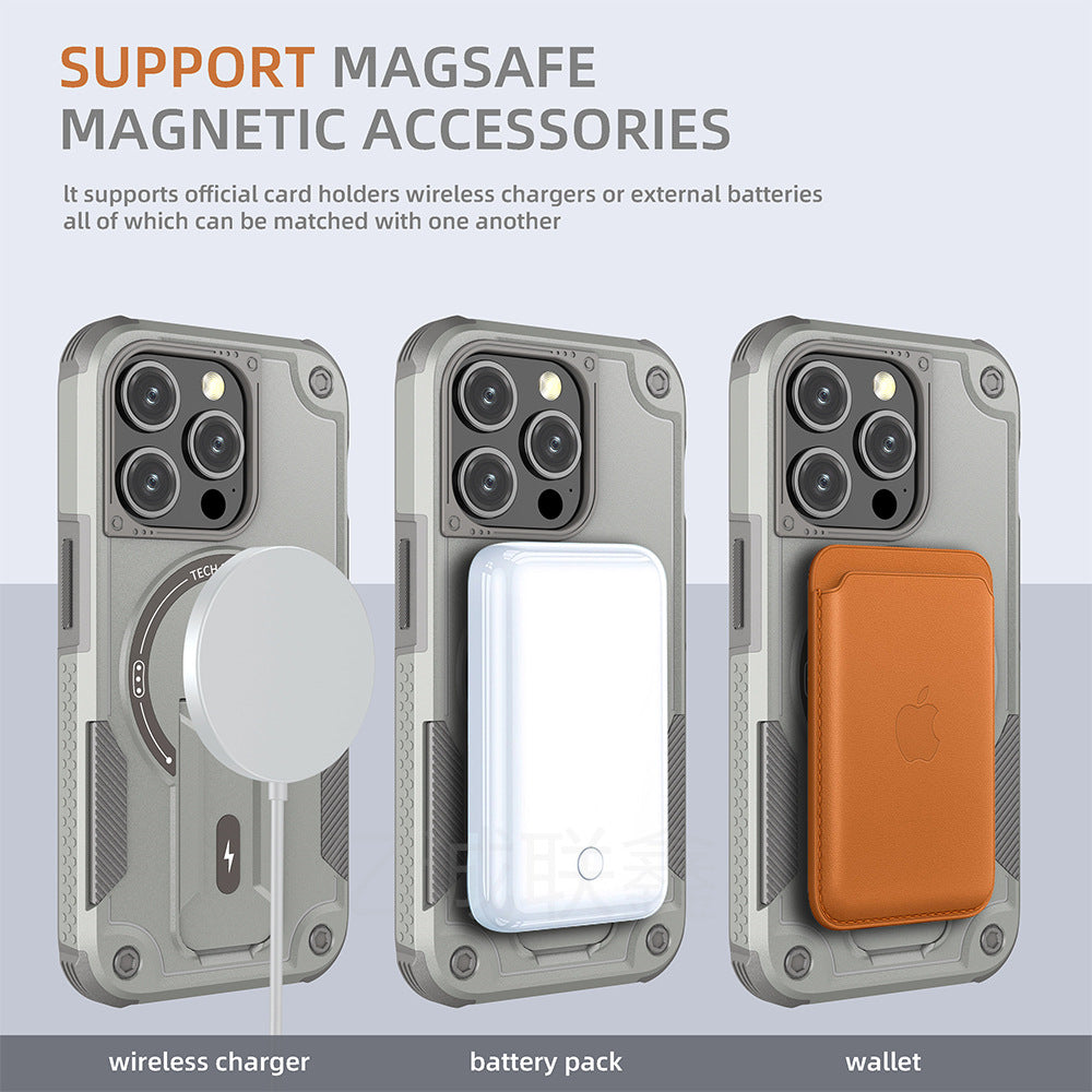 ARMORCASE™ MagArmor Pro — Military-Grade MagSafe iPhone Case | Shockproof, Heat Dissipation | iPhone 11–15 | 7 Colors