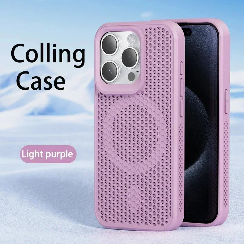 ARMORCASE™ AirFlow Mag Case — Cooling Heat-Dissipation MagSafe iPhone Case | Breathable, Matte, Magnetic | iPhone 11–17 Pro Max