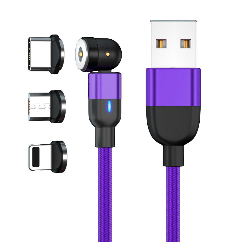 ARMORCASE™ 3-in-1 Magnetic Charging Cable — 540° Rotating, LED Indicator, 3M