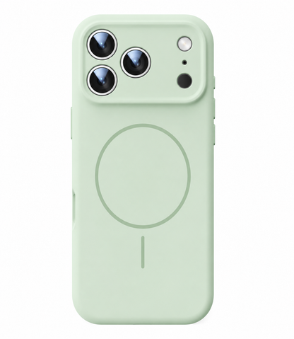 ARMORCASE™ Frosted Magnetic Liquid Silicone Case — MagSafe-Ready Soft Cover for iPhone 17
