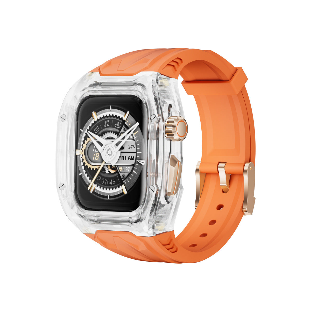 ArmorCase™ Rugged Transparent Case & TPU Band for Apple Watch 9/8/7/6/SE (44mm / 45mm)