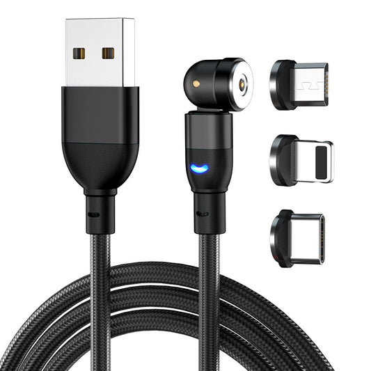 ARMORCASE™ 3-in-1 Magnetic Charging Cable — 540° Rotating, LED Indicator, 3M