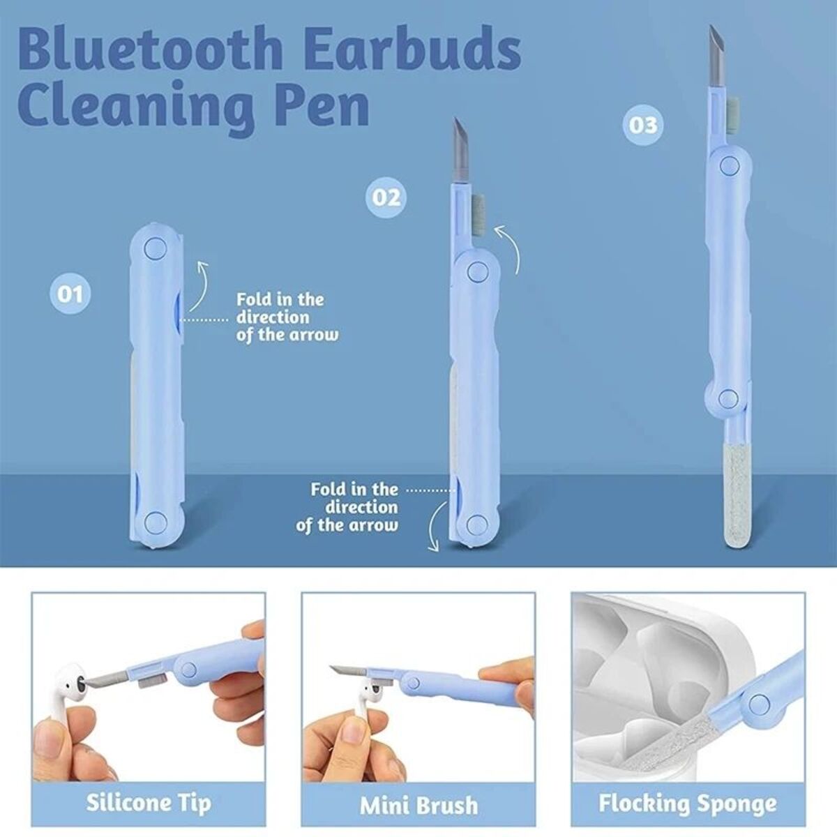ARMORCASE™ 7-in-1 Tech Cleaning Kit — Keyboard, Earphones & More, Spotless Every Time