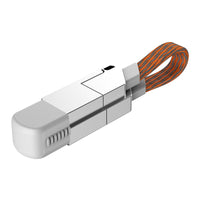 ARMORCASE™ SaberCharge 6-in-1 — Zinc Alloy Keychain Charging Cable