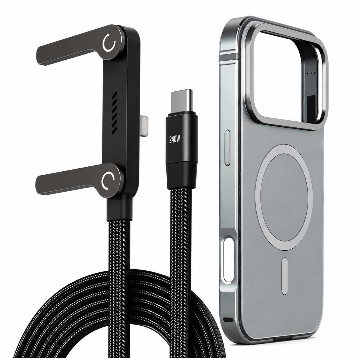 ARMORCASE Magnetic Metal Case &  PowerStand Cable — 240W