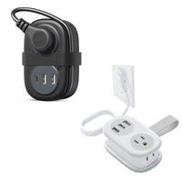 ARMORCASE™ TravelStrip Pro — Multi-Port Power Strip | 2 AC + USB-A/C | US Plug | 120cm Cord