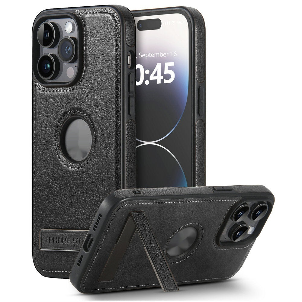 ARMORCASE™ Leather Wallet iPhone Case — Kickstand, Card Holder, MagSafe-Compatible, iPhone 12–15