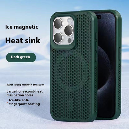 ARMORCASE™ HexShield Mag Case — Honeycomb Heat Dissipation MagSafe iPhone Case | Shockproof, Slim | iPhone 11–15 | 7 Colors