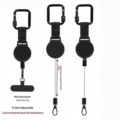 ARMORCASE™ RetractaClip Pro — Retractable Phone Lanyard Strap with Metal Buckle | Anti-Theft, Alloy Clip | Universal Fit
