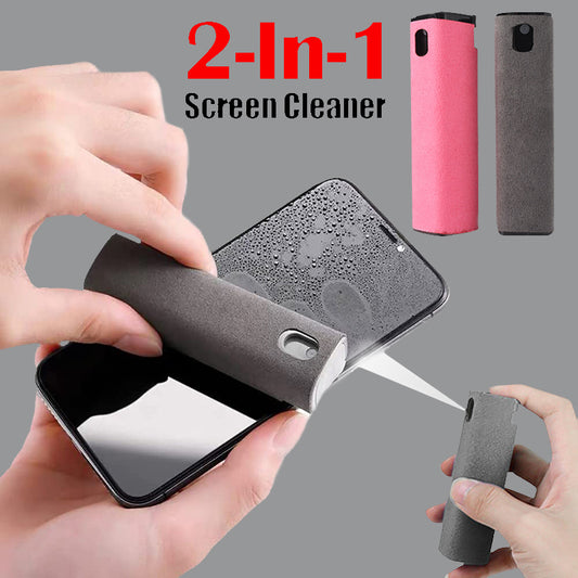 2-in-1 Screen Cleaner Spray & Wipe