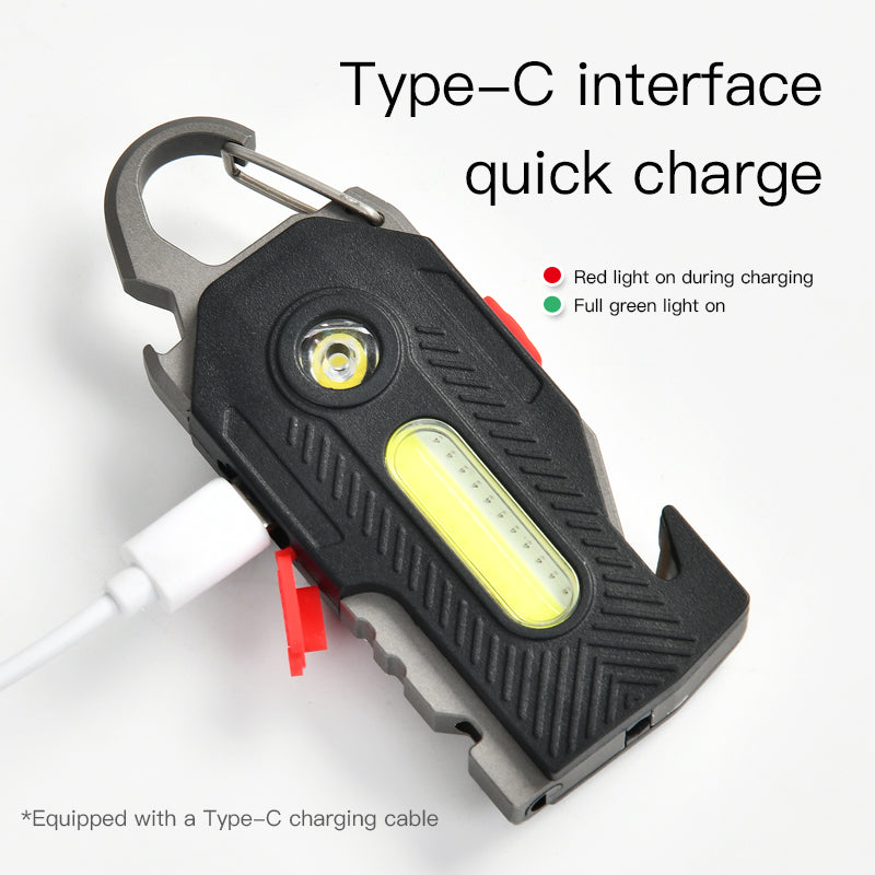 ARMORCASE™ 400LM Emergency Flashlight — 8-in-1 Survival Tool, USB-C Rechargeable