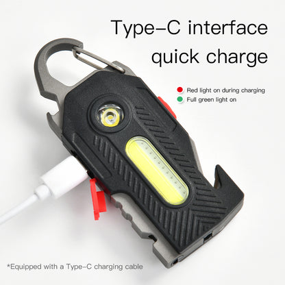 ARMORCASE™ 400LM Emergency Flashlight — 8-in-1 Survival Tool, USB-C Rechargeable