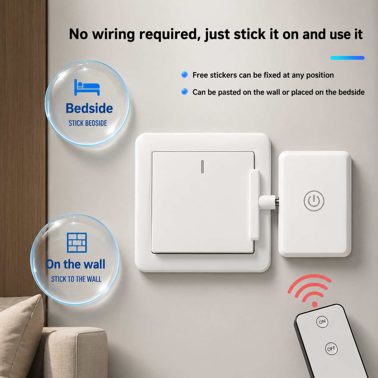 ARMORCASE™ Wireless Light Switch Remote — Control Any Light Without Wiring
