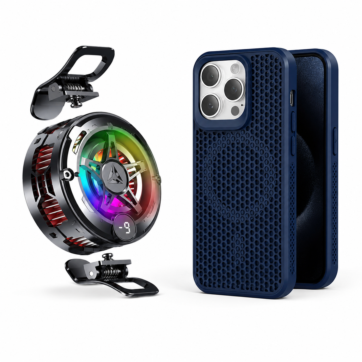ARMORCASE™ IceCool Mag + HexShield Bundle — Phone Cooler & MagSafe Case