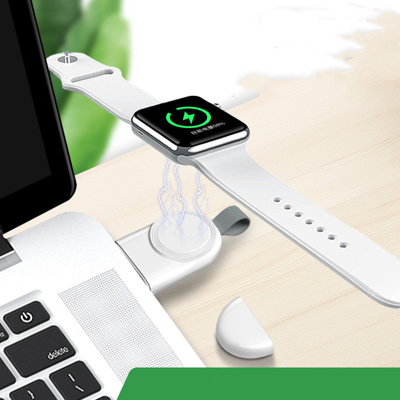 ARMORCASE™ WatchCharge Mini Pro — Portable Apple Watch Magnetic Charger & 1000mAh Power Bank | All Series | USB & Type-C