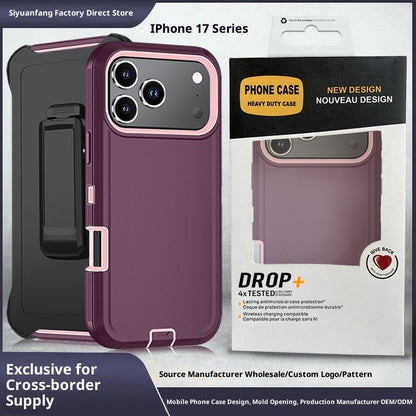 ARMORCASE™ StandGuard Case — Dual-Layer Shockproof iPhone Case with Built-In Kickstand | iPhone 17 Series | 20 Colors