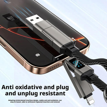 ARMORCASE™ ChargKey — 4-in-1 Keychain Cable | 65W | 40Gbps | Digital Display | 4 Colors
