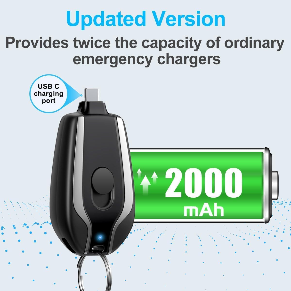 ARMORCASE™ PowerKey — Portable Keyring Charger | USB-C & Lightning | 2 Colors