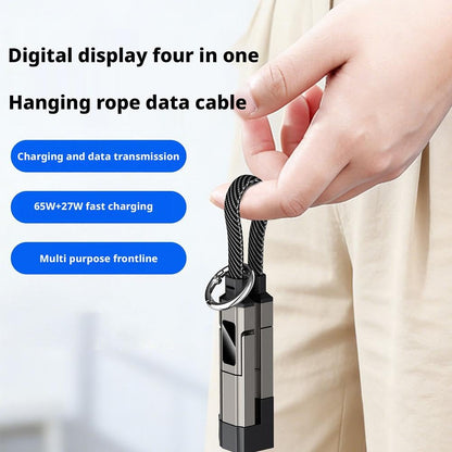 ARMORCASE™ ChargKey — 4-in-1 Keychain Cable | 65W | 40Gbps | Digital Display | 4 Colors