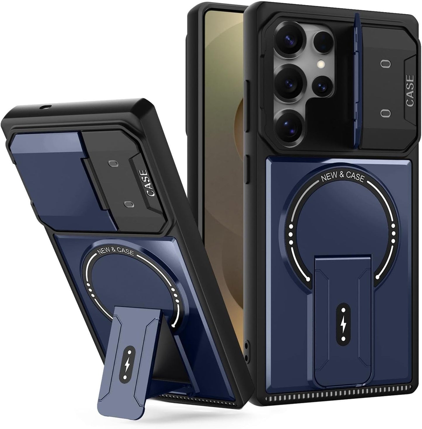 ARMORCASE™ MechStand Case — Magnetic Stand + Full Lens Protection | Samsung Galaxy
