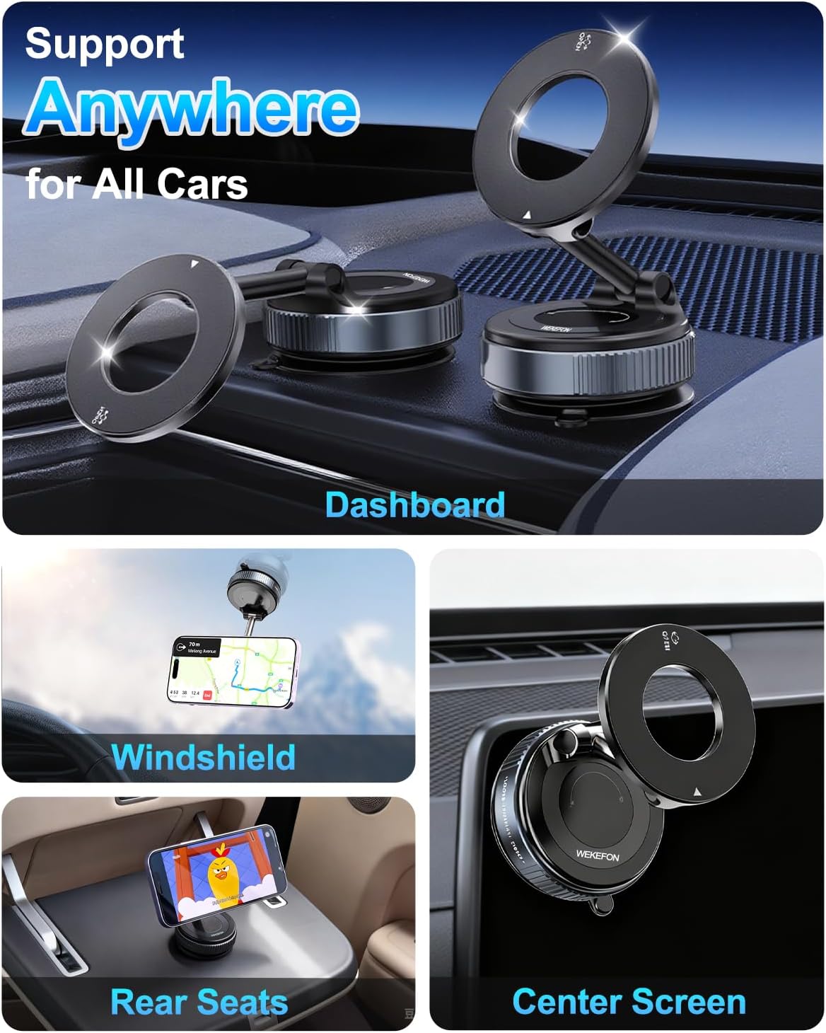 ARMORCASE™ MagMount 780 — Ultra-Strong Magnetic Car Phone Holder | 780° Full Rotation | Universal Fit | Upgrade Version
