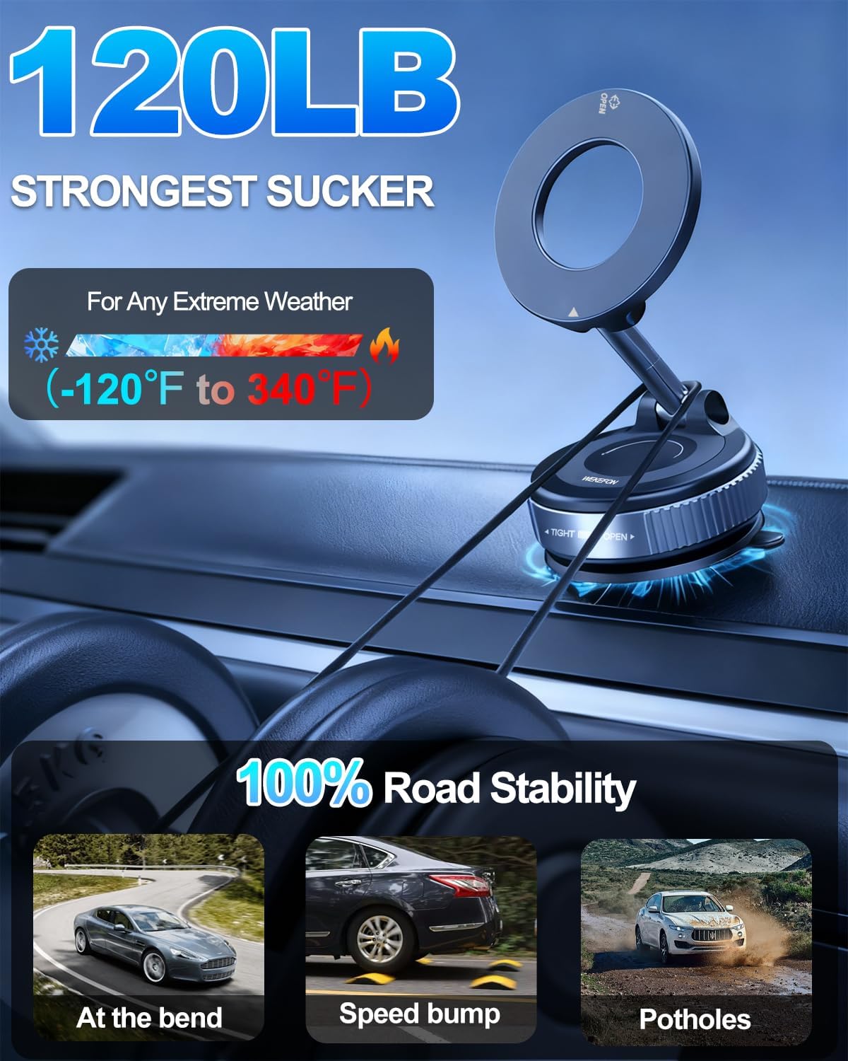 ARMORCASE™ MagMount 780 — Ultra-Strong Magnetic Car Phone Holder | 780° Full Rotation | Universal Fit | Upgrade Version