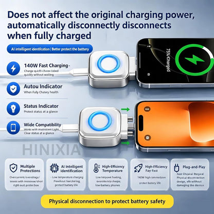 ARMORCASE™ X01 Charge Separator — 120W USB-C Auto-Disconnect Cable