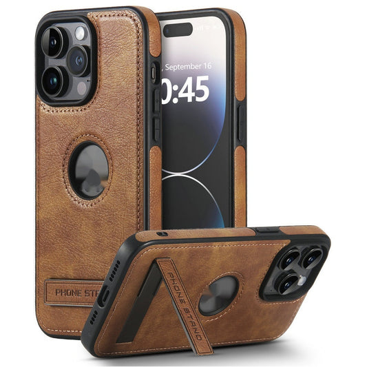 ARMORCASE™ Leather Wallet iPhone Case — Kickstand, Card Holder, MagSafe-Compatible, iPhone 12–15