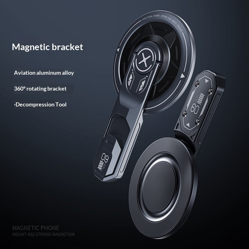 ARMORCASE™ Foldable Metal Phone Stand — Magnetic, Minimalist Zinc Alloy Desktop Bracket