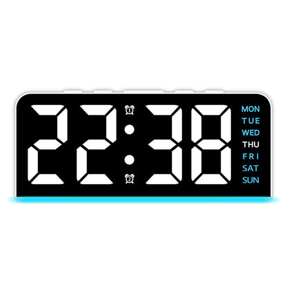 ARMORCASE™ GlowClock — LED Digital Alarm Clock | Dual-Mode, Ambient Night Light, Ultra-Clear Display