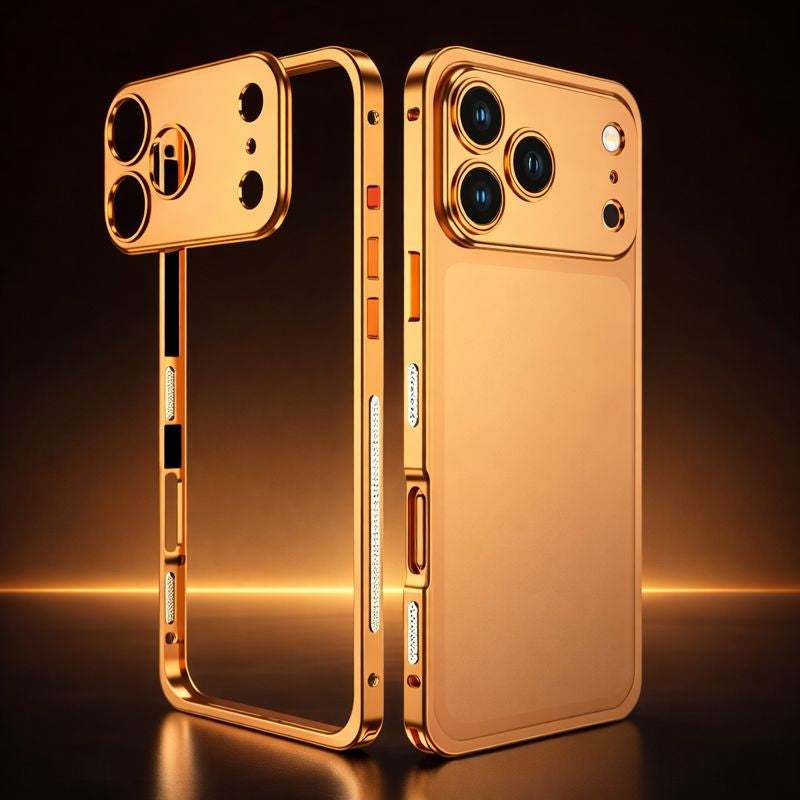 ARMORCASE™ AirFrame Magnetic Case — Ultra-Slim Aluminum Metal Frame iPhone Case | Magnetic Snap-On | Open Cooling Design | iPhone 12–17