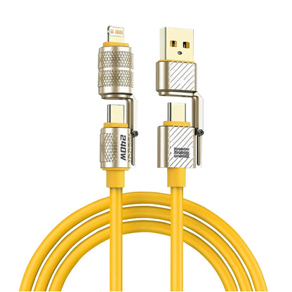 ARMORCASE™ 4-in-1 Fast Charging Cable — 100W/120W Multi-Interface USB-C, Lightning & More