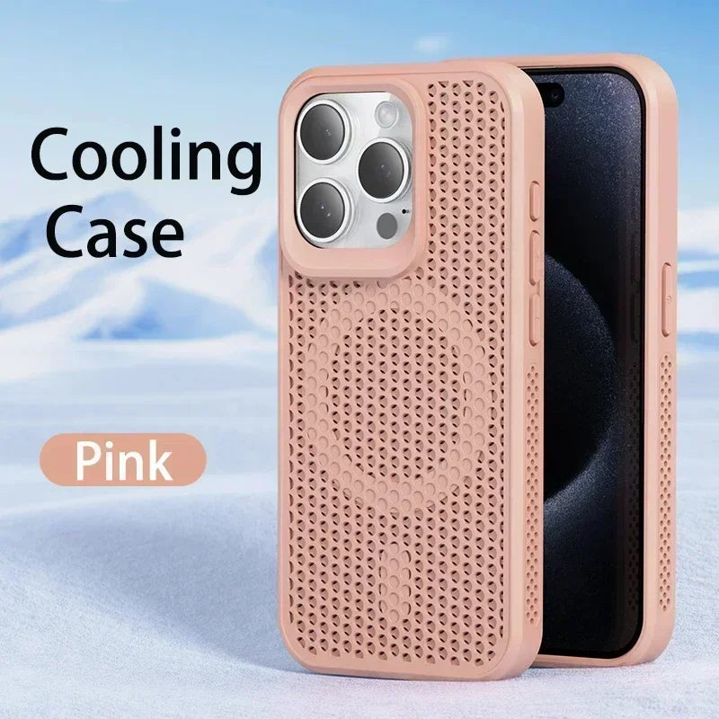 ARMORCASE™ AirFlow Mag Case — Cooling Heat-Dissipation MagSafe iPhone Case | Breathable, Matte, Magnetic | iPhone 11–17 Pro Max