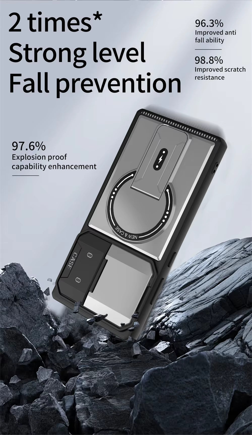 ARMORCASE™ MechStand Case — Magnetic Stand + Full Lens Protection | Samsung Galaxy