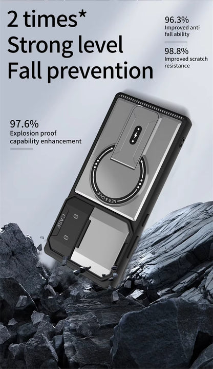 ARMORCASE™ MechStand Case — Magnetic Stand + Full Lens Protection | Samsung Galaxy