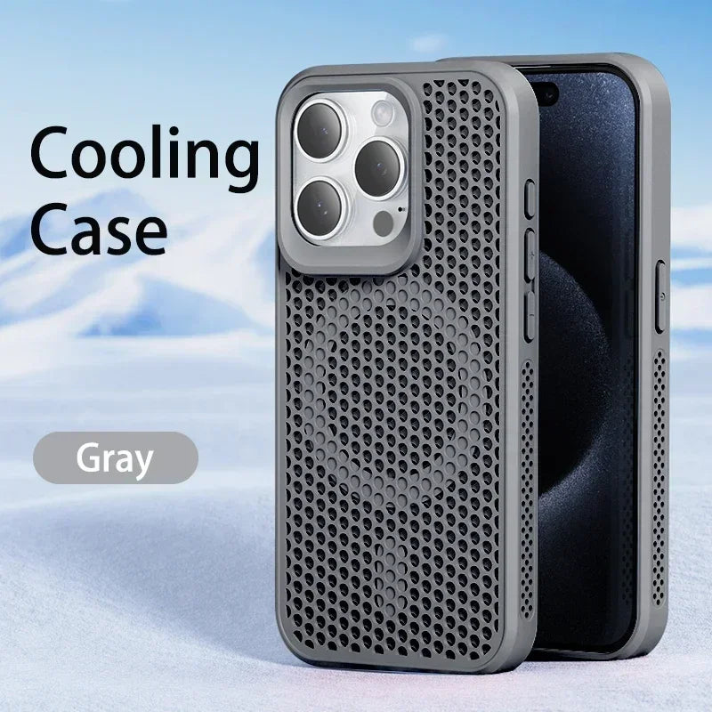 ARMORCASE™ AirFlow Mag Case — Cooling Heat-Dissipation MagSafe iPhone Case | Breathable, Matte, Magnetic | iPhone 11–17 Pro Max