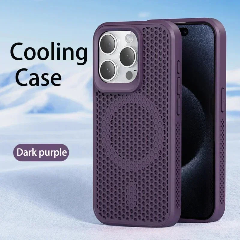 ARMORCASE™ AirFlow Mag Case — Cooling Heat-Dissipation MagSafe iPhone Case | Breathable, Matte, Magnetic | iPhone 11–17 Pro Max
