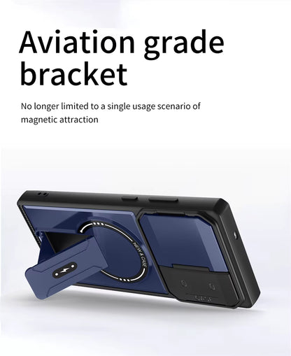ARMORCASE™ MechStand Case — Magnetic Stand + Full Lens Protection | Samsung Galaxy