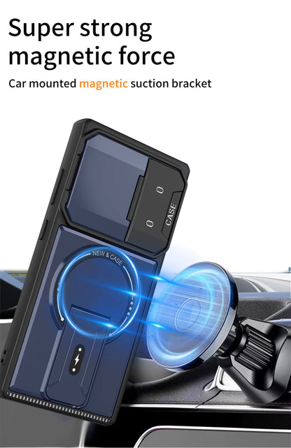 ARMORCASE™ MechStand Case — Magnetic Stand + Full Lens Protection | Samsung Galaxy