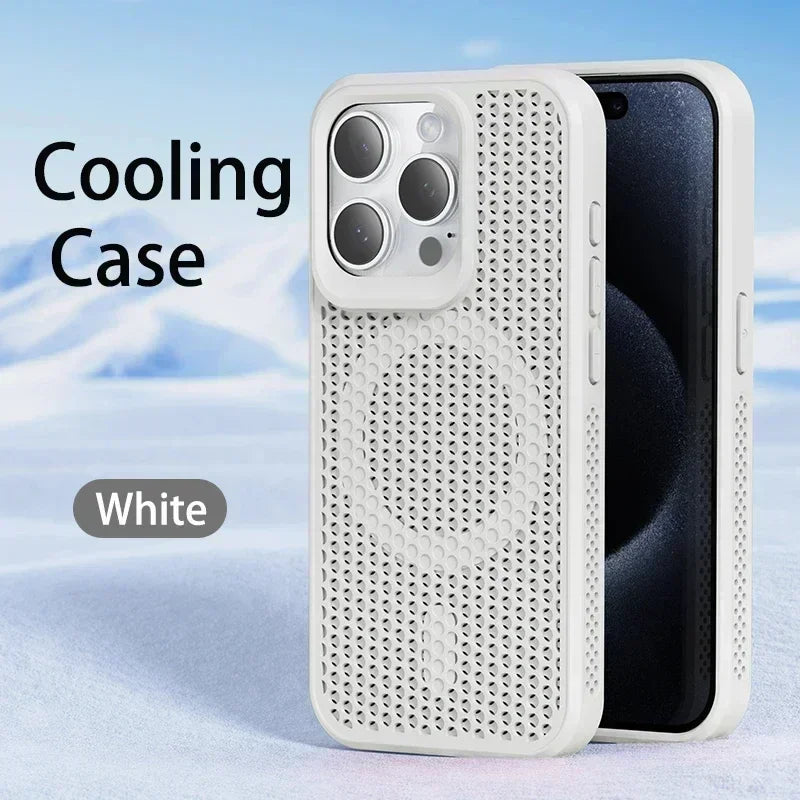 ARMORCASE™ AirFlow Mag Case — Cooling Heat-Dissipation MagSafe iPhone Case | Breathable, Matte, Magnetic | iPhone 11–17 Pro Max