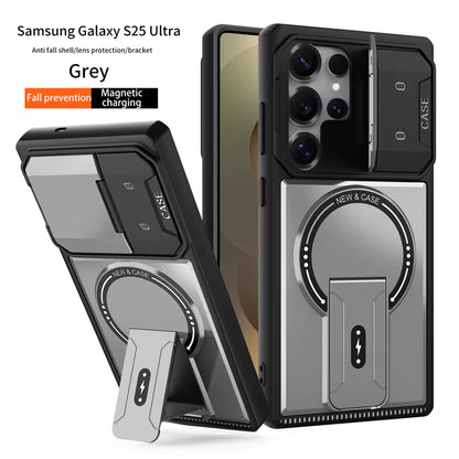 ARMORCASE™ MechStand Case — Magnetic Stand + Full Lens Protection | Samsung Galaxy