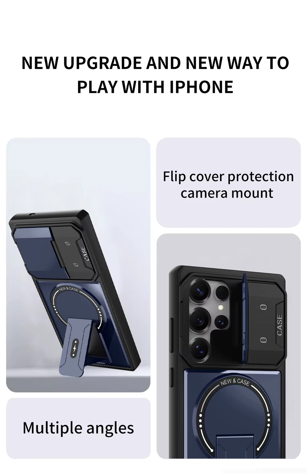 ARMORCASE™ MechStand Case — Magnetic Stand + Full Lens Protection | Samsung Galaxy