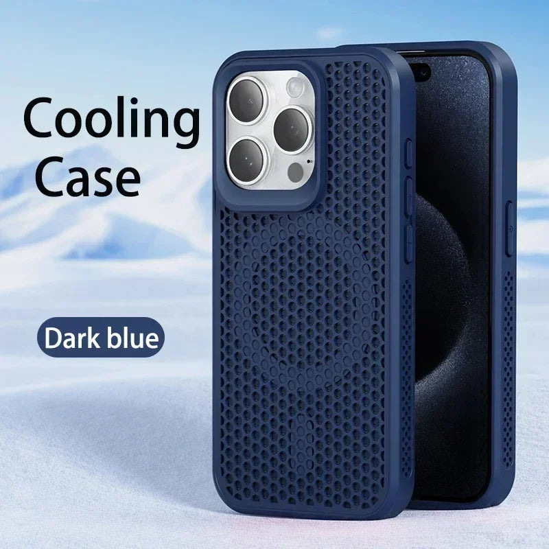 ARMORCASE™ AirFlow Mag Case — Cooling Heat-Dissipation MagSafe iPhone Case | Breathable, Matte, Magnetic | iPhone 11–17 Pro Max