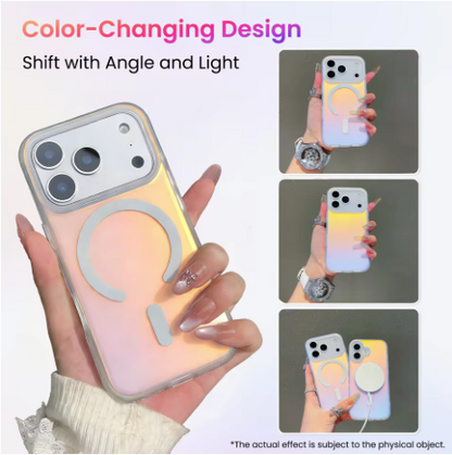 ARMORCASE™ AuraGlow Mag Case — Iridescent Laser Gradient MagSafe iPhone 17 Case | Shockproof, Slim | iPhone 17, Air, Pro, Pro Max