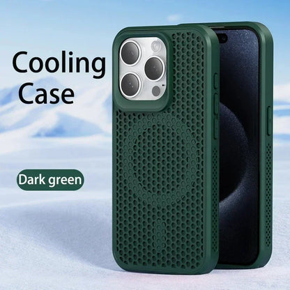 ARMORCASE™ AirFlow Mag Case — Cooling Heat-Dissipation MagSafe iPhone Case | Breathable, Matte, Magnetic | iPhone 11–17 Pro Max