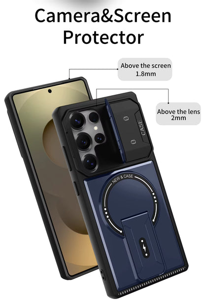 ARMORCASE™ MechStand Case — Magnetic Stand + Full Lens Protection | Samsung Galaxy
