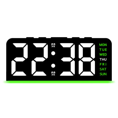 ARMORCASE™ GlowClock — LED Digital Alarm Clock | Dual-Mode, Ambient Night Light, Ultra-Clear Display