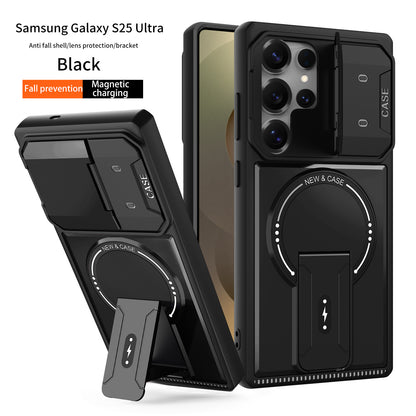 ARMORCASE™ MechStand Case — Magnetic Stand + Full Lens Protection | Samsung Galaxy