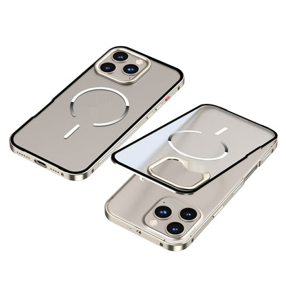 ARMORCASE™ Frosted Magnetic Ring Metal Frame Case — MagSafe-Ready Hard Cover for iPhone
