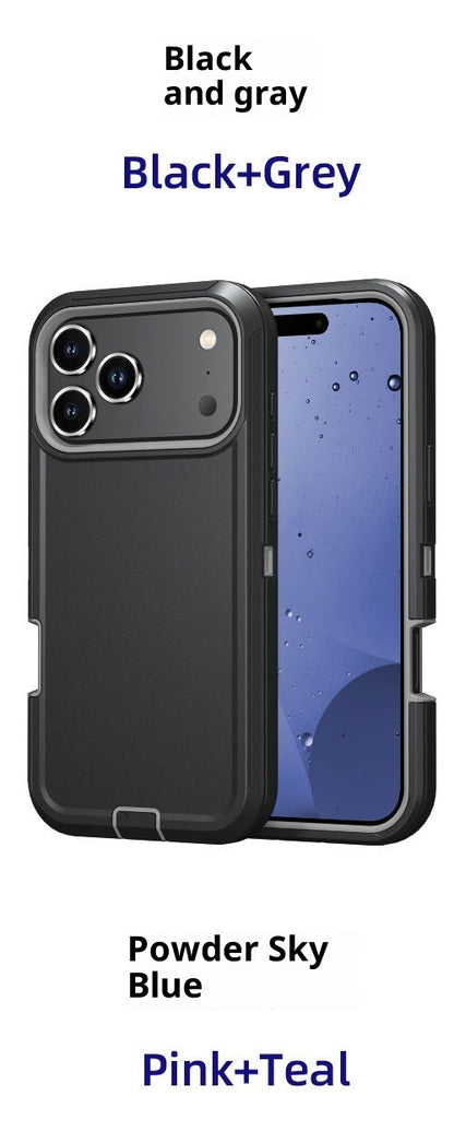 ARMORCASE™ StandGuard Case — Dual-Layer Shockproof iPhone Case with Built-In Kickstand | iPhone 17 Series | 20 Colors